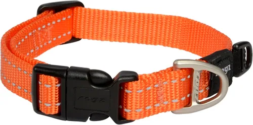 Vista 8 de Collar reflectante para perros medianos, ajustable de 12 a 17 pulgadas, color negro