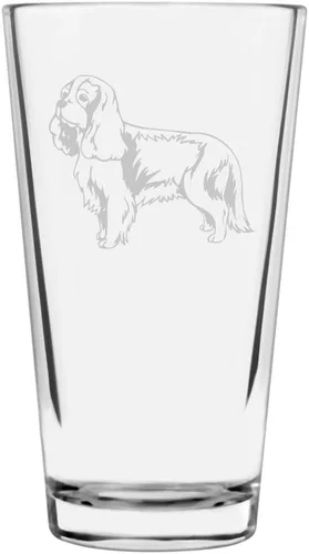 Vista 138 de Podenco Canario - Vaso de pinta de 16 onzas con temática de perro personalizado