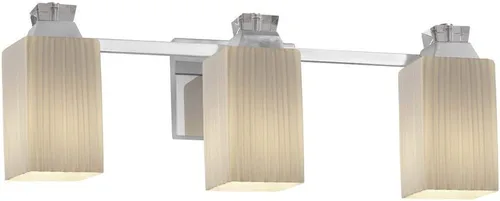 Vista 2 de Fusion Ardent - Barra de baño con 3 luces (cuadrada, con borde plano, cristal de mercurio), FSN-8473-15-MROR-CROM, 300watts, 120 volts