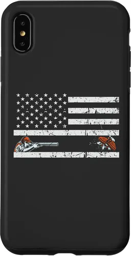 Vista 11 de Funda para iPhone 16 Orgullosa Bandera Americana Retro - Skeet Trap Clay Shotgun Shooting Case