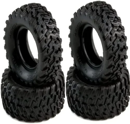 Vista 5 de Powerhobby 24 1.0" Micro Rock Crawler Neumáticos (4) 124 Axial SCX24 Carisma MSA-1E Associated Enduro24 RCW4D Rascal (MT10)