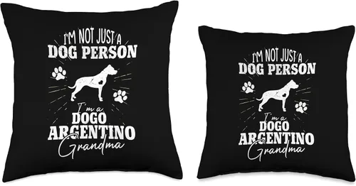 Vista 3 de Dogo Argentino Owner Christmas Gifts For Mom Girls Dogo Argentino Dog Grandma Regalos para mujeres, amantes del Día de la Madre, 16 x 16 pulgadas