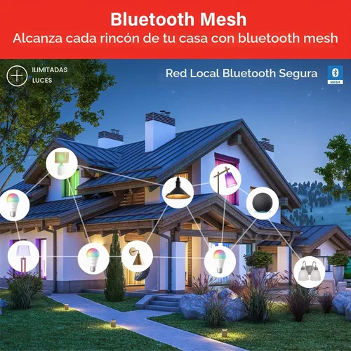 Vista 8 de Sengled Bombilla Alexa, S1 emparejamiento automático con dispositivos Alexa, bombillas inteligentes cálidas, iluminación inteligente de malla