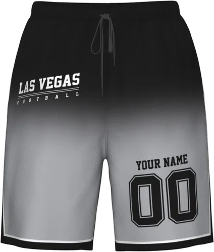 Vista 18 de Pantalones cortos de playa personalizados de fútbol para hombre, de secado rápido, personalizados con cualquier nombre y número, regalos
