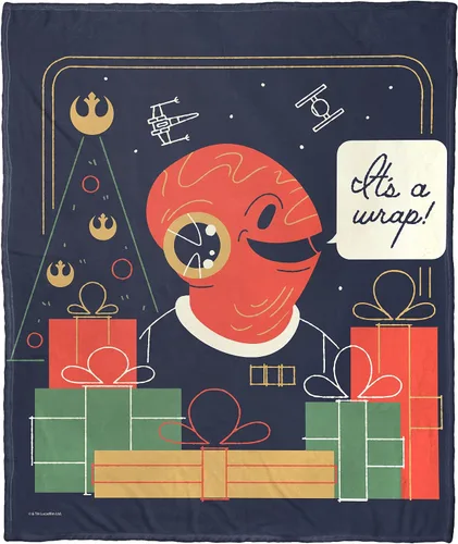 Vista 76 de Northwest Star Wars Manta Decorativa Silk Touch, 40" x 50", Villanos del Lado Oscuro
