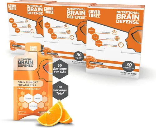 Vista 10 de Cover Three Suplemento cerebral para ayudar al cerebro, suplemento nutricional de enfoque con curcumina, uridina, fórmula líquida de apoyo cerebral