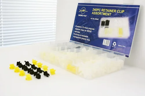 Vista 4 de Swordfish 60040 240pc Auto Body Retainer Fastener Clip Assortment for Mercedez-Benz