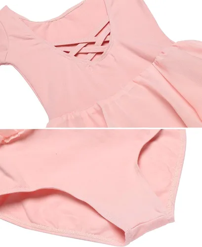 Vista 9 de Arshiner - Vestido de ballet con leotardo clásico de manga larga para niña