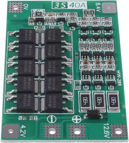 Vista 5 de 3 unids 3S 11.1V 12V 12.6V 40A 18650 Cargador PCB BMS Placa de protección de litio Li-ion Cargador de batería Lipo Cell Módulo para motor de taladro