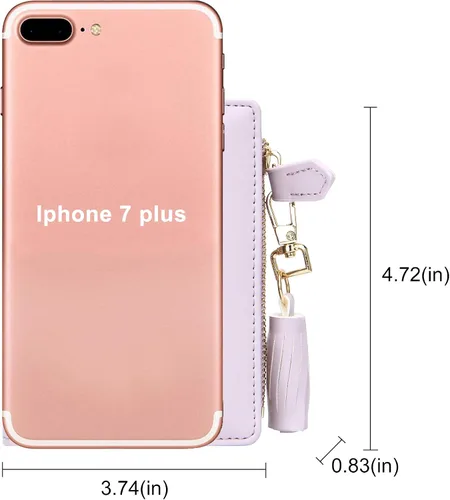 Vista 2 de FEITH & FELLY - Pequeña billetera plegable para mujer con monedero con cremallera y tarjetero