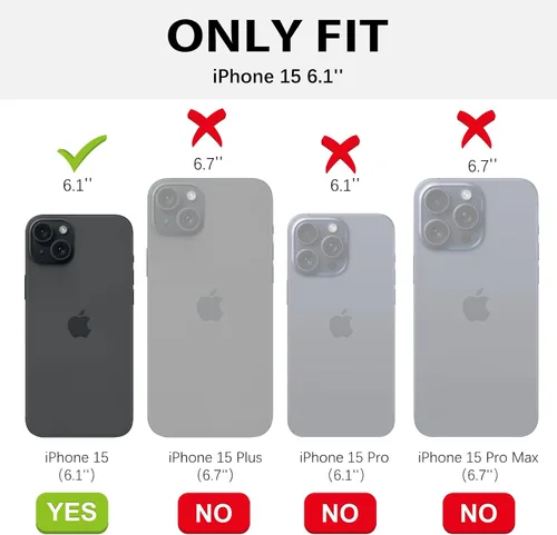 Vista 2 de BENTOBEN Funda para iPhone 15, funda para iPhone 15 compatible con MagSafe, funda magnética mate translúcida a prueba de golpes para mujeres