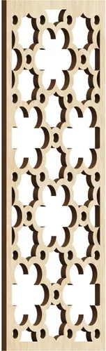 Vista 54 de 9 3/8"W x 24 3/8"H x 1/4"T Southgate Decorativos Paneles De Pared De Madera Calado, Abedul