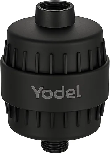Vista 10 de Yodel Filtro de ducha con 6 cartuchos negro mate, suavizante de agua dura, 99% elimina el cloro y las impurezas, mejora la condición de la piel