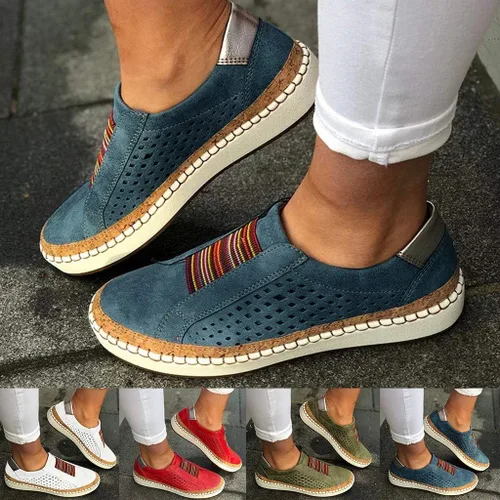 Vista 3 de NLOMOCT Tenis de moda para mujer transpirables para ocio casuales deportivos mocasines para caminar