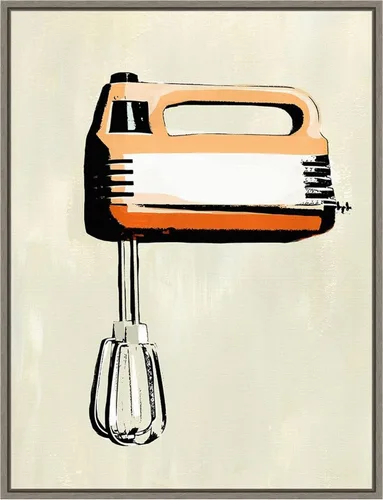 Vista 17 de Amanti Art Lienzo enmarcado para pared, 24 x 18 pulgadas, aparato de cocina retro III por Annie Warren, lienzo enmarcado para pared, obras de arte