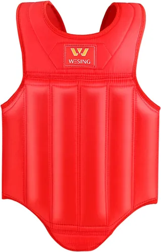 Vista 5 de Wesing - Protector de pecho para artes marciales Muay Thai, boxeo y MMA