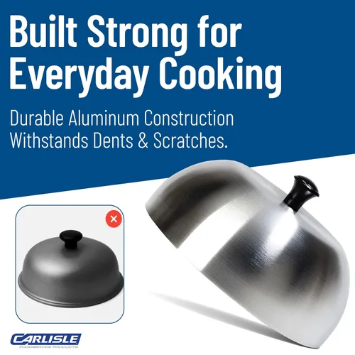 Vista 8 de Carlisle FoodService Products 60103 Cubierta de aluminio para hamburguesas/cúpula de fusión de queso, 6