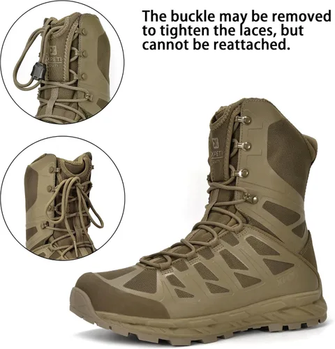 Vista 3 de XPETI Botas tácticas impermeables Stealth 8" para hombre Coyote