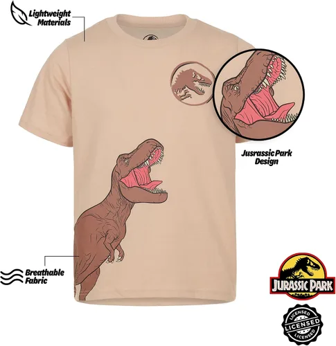 Vista 2 de Jurassic World Park - Camiseta de manga corta para niños (4 unidades)