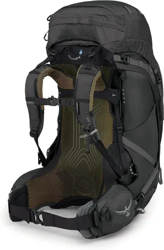 Vista 7 de Osprey Atmos AG 65L Mochila de mochilero para hombre, color negro, S/M