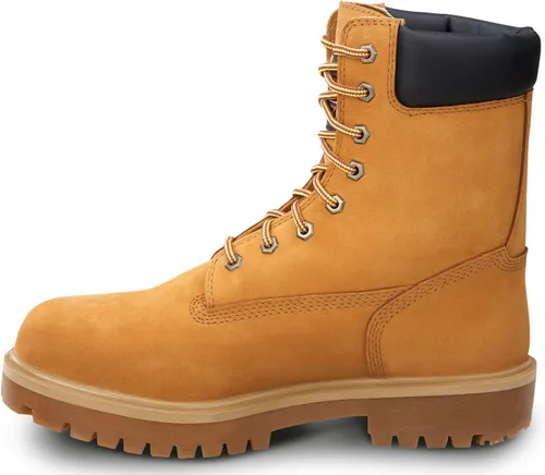 Vista 4 de Timberland PRO 8IN para hombre, puntera de acero, EH, MaxTrax antideslizante, bota WP