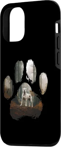 Vista 2 de iPhone 15 Dogo Argentino Mountain Paw Design Dog Mom Dad Case