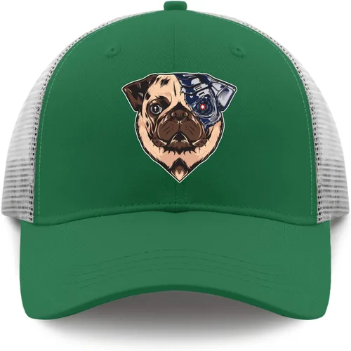 Vista 9 de Cap Pug Dog Dad Hat, Graphic Caps for Men