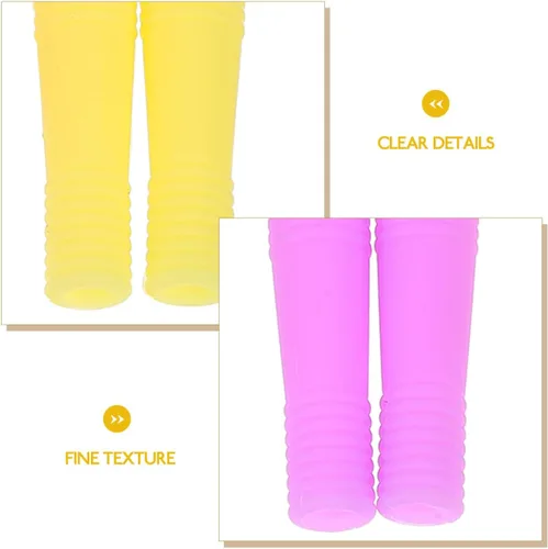 Vista 6 de 6 pares de fundas de silicona para cortador de cutículas, antideslizantes, fundas protectoras para tijeras de manicura, uso profesional en salón
