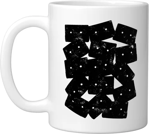 Vista 15 de Retro Cassette 90s 80s Theme Party Outfit Costume Ceramic Mug, Black/White, 11oz