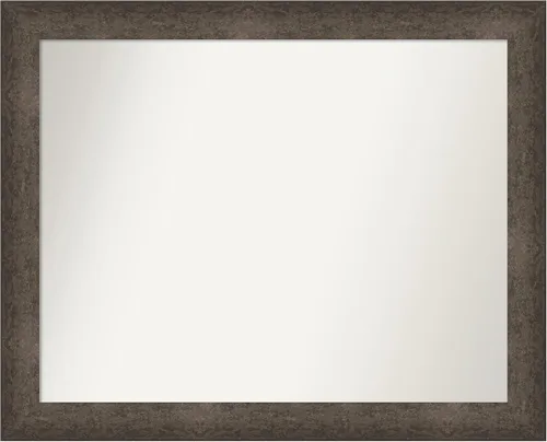 Vista 628 de Amanti Art Espejo de pared personalizado no biselado (25 x 25 pulgadas), marco de bronce acentuado, varios tamaños personalizados, espejo de baño