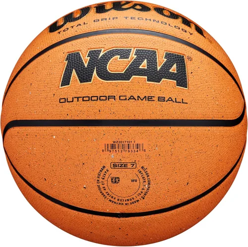 Vista 6 de WILSON Balones de baloncesto para exteriores de la NCAA, color naranja, talla 6 y talla 7