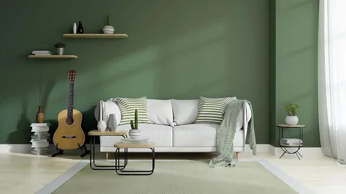 Vista 8 de Safiyya Papel tapiz de 393 x 15.7 pulgadas, papel tapiz verde oscuro para despegar y pegar, textura de lino, papel de contacto impermeable