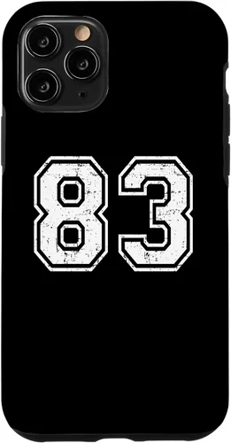 Vista 29 de 83 Number Eighty-Three Team Sports Grunge Varsity Matching Case for iPhone 16