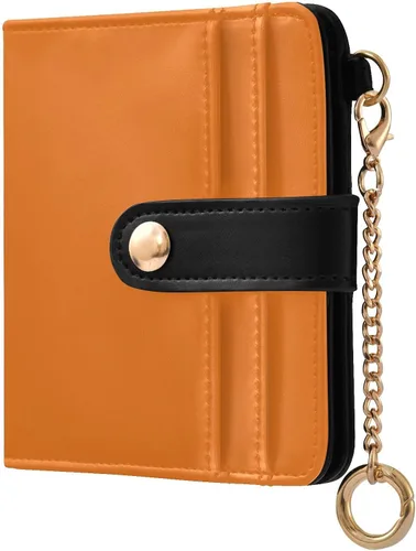 Vista 10 de Sinestour Azalea print Small Wallet for Women RFID Blocking Leather Bifold Small Purse with Zipper Coin Pocket ID Window Card Holder, Compact Credit