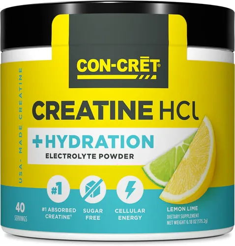 Vista 9 de CON-CRET Creatina HCl con electrolitos, mango cítrico, 40