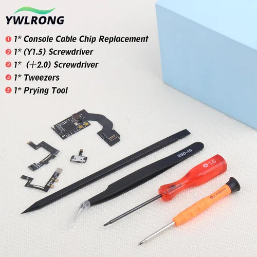 Vista 7 de Console Cable RP2040 Switch Firmware Core Chip for Nintendo Switch Flashable and Upgradable Chip Accessories Replacement Parts with Repair Tools