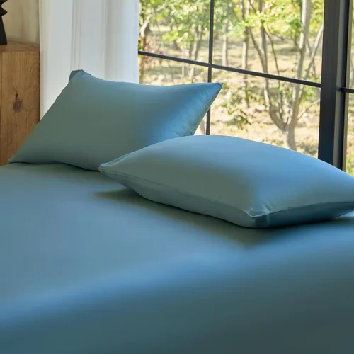 Vista 16 de Juego de fundas de almohada DOZ, 100% viscosa derivada del bambú, cultivada orgánicamente, extremadamente suave, sedosa, transpirable, refrescante