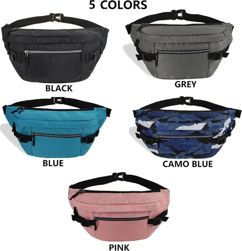Vista 7 de TITILT Riñonera cruzada de talla grande para mujeres y hombres, bolsa grande impermeable para deportes, viajes, entrenamiento, ciclismo, senderismo