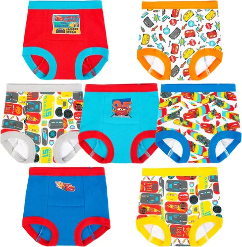 Vista 7 de Disney niños Pixar Cars pantalones de entrenamiento para orinal y kit de iniciación con pegatinas y tabla de seguimiento Tallas 18m, 2T, 3T, 4T