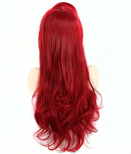Vista 3 de Anogol peluca para mujer de cabello rizado y ondulado colorado Fashion Lolita para Cosplay y fiestas, de 32 pulgadas 80cm