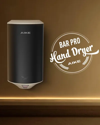 Vista 6 de AIKE Secador de manos Air Foce,UL aprobado 120V 1350W,Bar Pro MatteBlack Negro