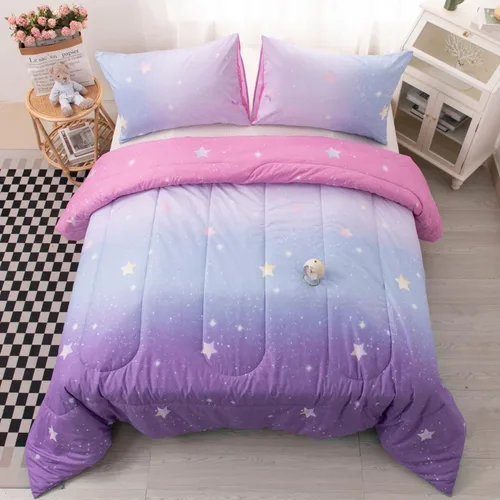 Vista 43 de HOSIMA Juego de edredón de decoración gótica, patrón de calaveras de polilla de la muerte, juego de cama de Halloween tamaño Queen para decoración