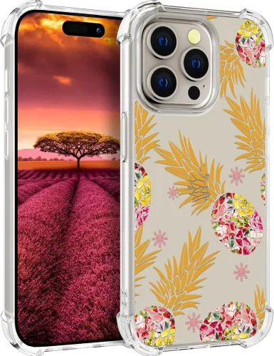 Vista 25 de Funda compatible con iPhone 15, bonita funda transparente para mujer, funda de silicona transparente para teléfono, color negro, tigre poderoso