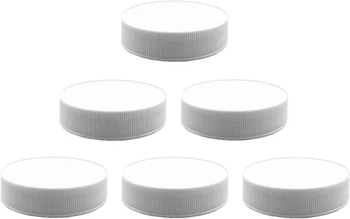 Vista 16 de Tarro de plástico de 64 oz (1/2 galón), tapa blanca, paquete de 1
