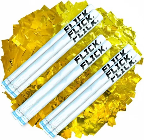Vista 9 de Ultimate Confetti - Paquete de 8 varitas de confeti azul bebé - Palitos de mano de 6 pulgadas de papel de seda biodegradable para bodas, cumpleaños