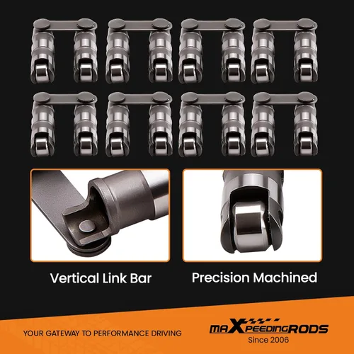 Vista 7 de maXpeedingrods para elevadores de rodillos Chevy 350, elevadores de rodillos hidráulicos para Chevy SBC Small Block V8 350 265 283 327 302 307 400