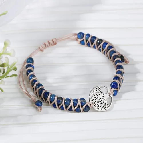 Vista 5 de JoycuFF Pulseras de piedra natural para hombres y mujeres, regalos de pareja para novia, novio, esposa, marido, joyería de amistad para él o ella