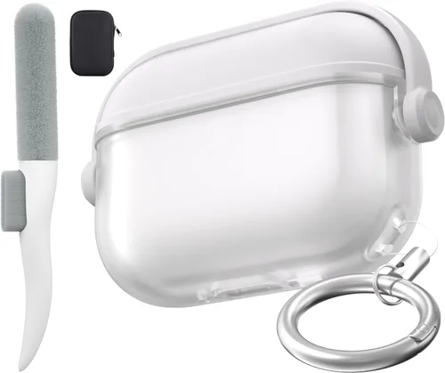 Vista 17 de Funda de protección contra caídas para AirPods Pro 2 con kit de limpieza B-Negro