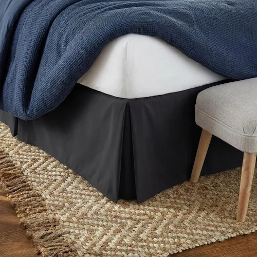 Vista 10 de Falda de cama Linen Market - Microfibra ultra suave - Ajuste fácil con caída a medida de 14 pulgadas - Calidad de hotel, resistente al encogimiento