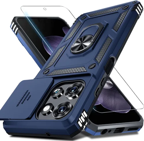 Vista 16 de Funda para Moto G Power 5G 2026/2025 Funda integrada para cámara deslizante negra